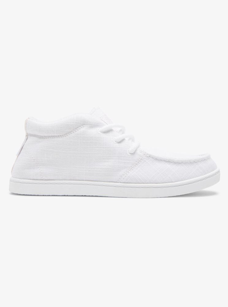 Basket Roxy Minnow Mid Mid-Top Blanche Femme | ZCU-67062455