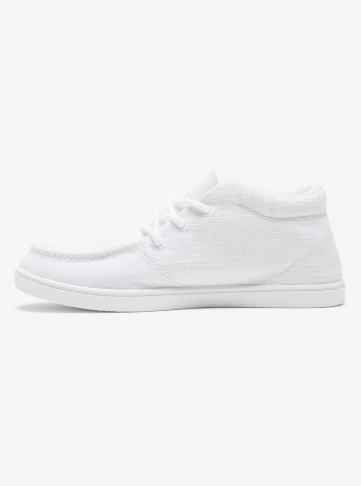 Basket Roxy Minnow Mid Mid-Top Blanche Femme | ZCU-67062455