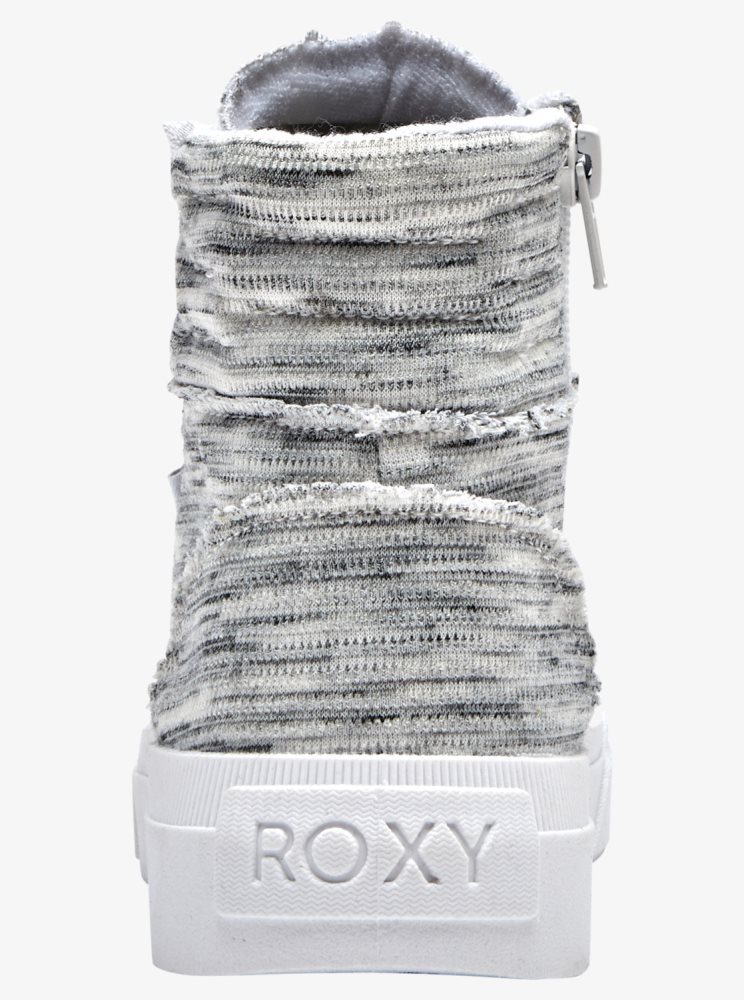 Basket Roxy Rae Mid-Top Grise Femme | KAY-59908790