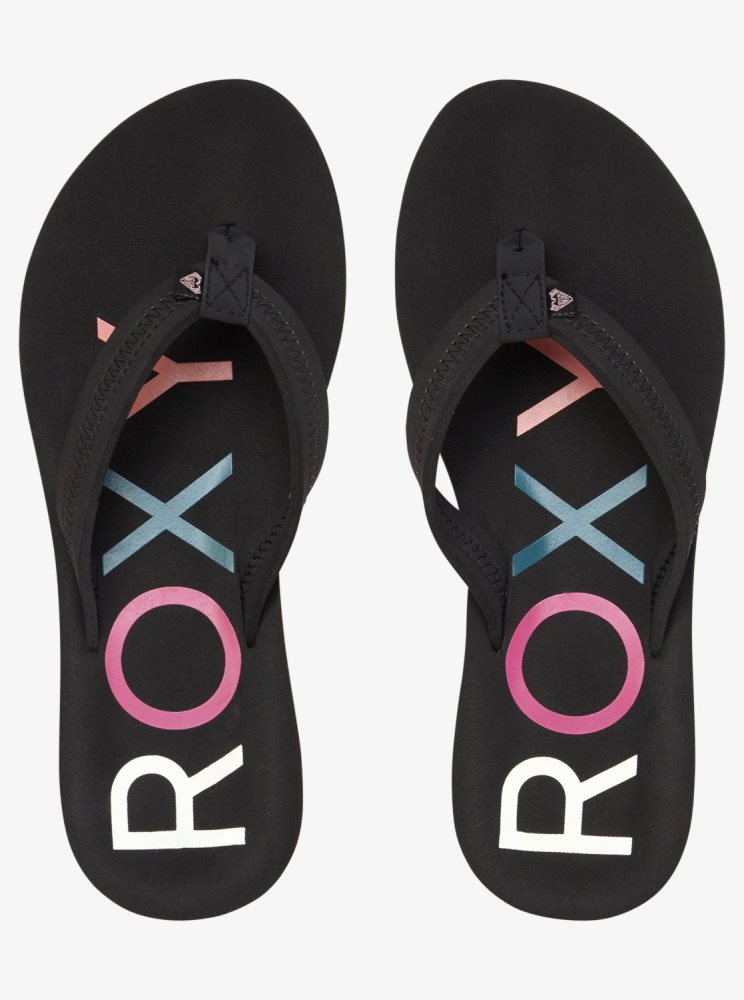 Tong Roxy Vista Noir Femme | WPW-05232285