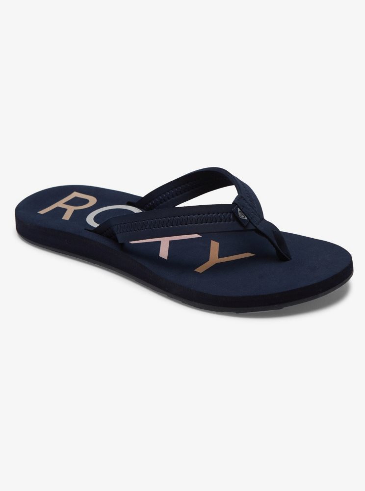 Tong Roxy Vista Bleu Marine Femme | NZB-59167939