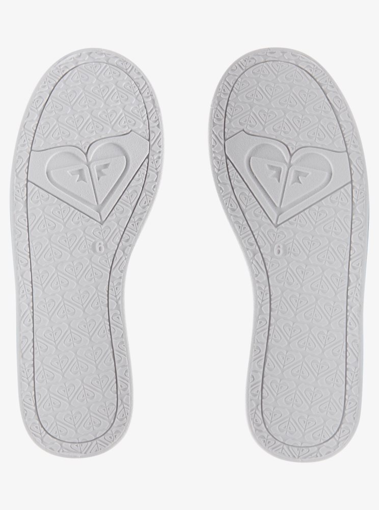 Slip On Roxy Minnow Blanche Blanche Femme | LBL-57418925