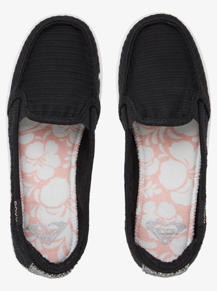 Slip On Roxy Minnow Noir Femme | WLA-70601825