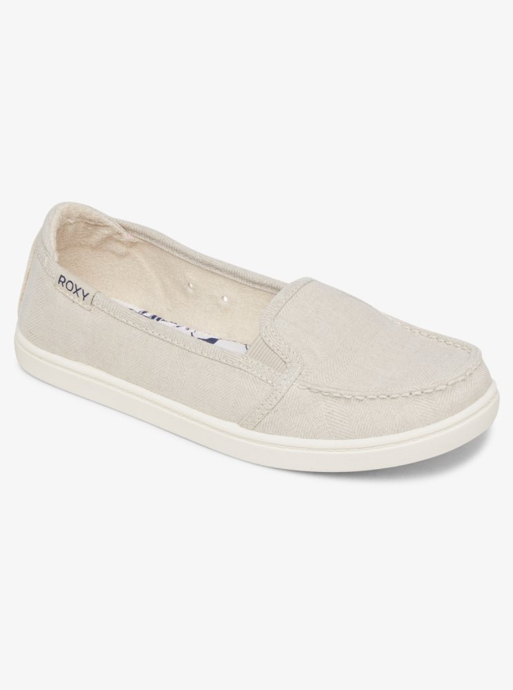 Slip On Roxy Minnow Beige Femme | GJE-87308664