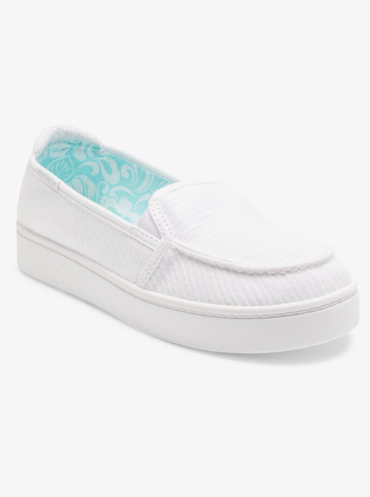 Basket Roxy Minnow Plus Blanche Femme | DBD-72357417