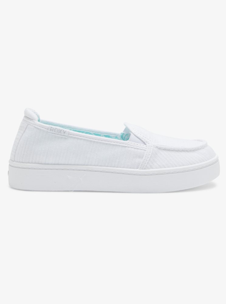 Basket Roxy Minnow Plus Blanche Femme | DBD-72357417