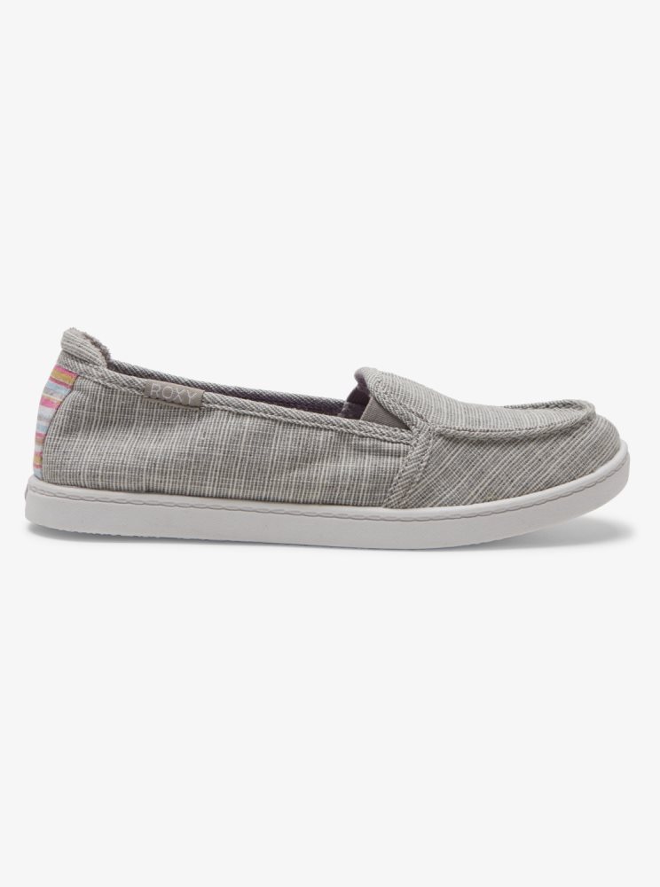 Slip On Roxy Minnow Grise Femme | GAR-75343035