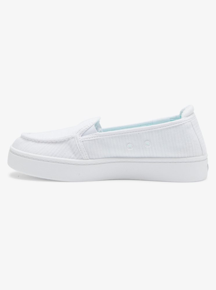 Basket Roxy Minnow Plus Blanche Femme | DBD-72357417