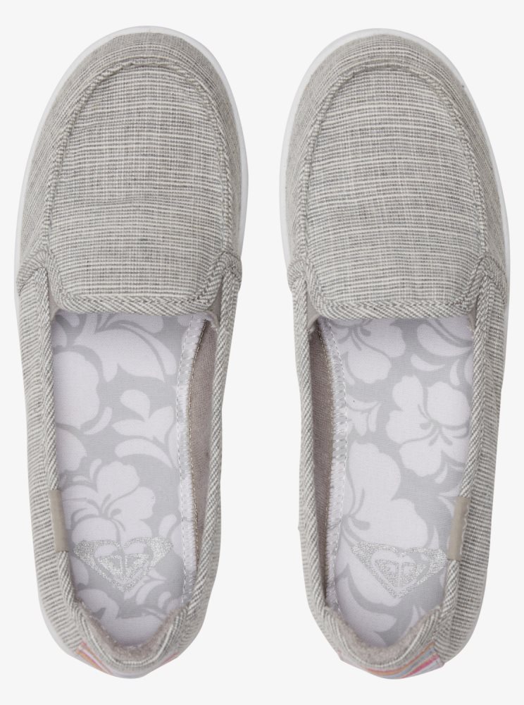 Slip On Roxy Minnow Grise Femme | GAR-75343035