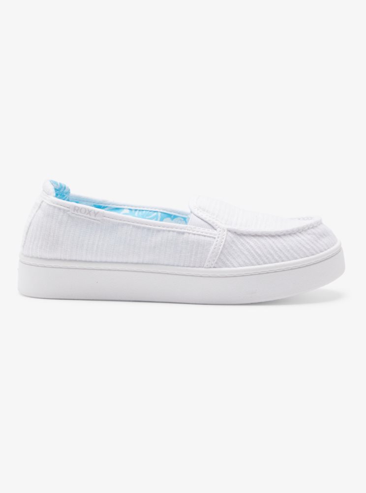 Basket Roxy Minnow Plus Blanche Femme | NGN-94403025