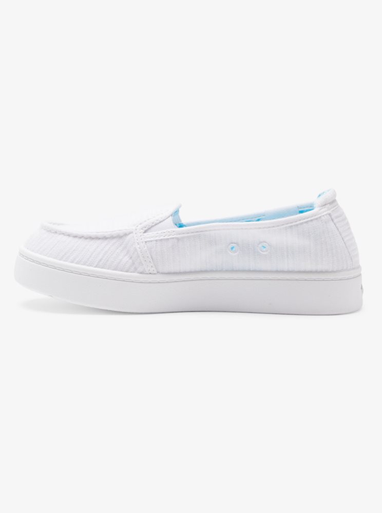 Basket Roxy Minnow Plus Blanche Femme | NGN-94403025