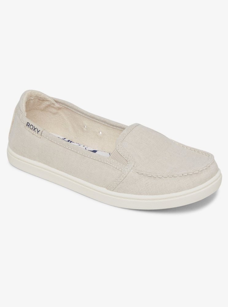 Slip On Roxy Minnow Beige Femme | FWK-55139097