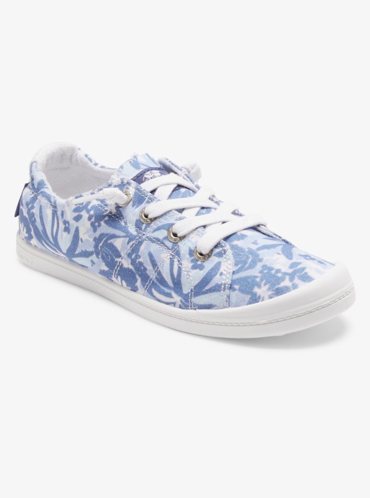 Basket Roxy Bayshore Bleu Blanche Femme | AYC-23417890