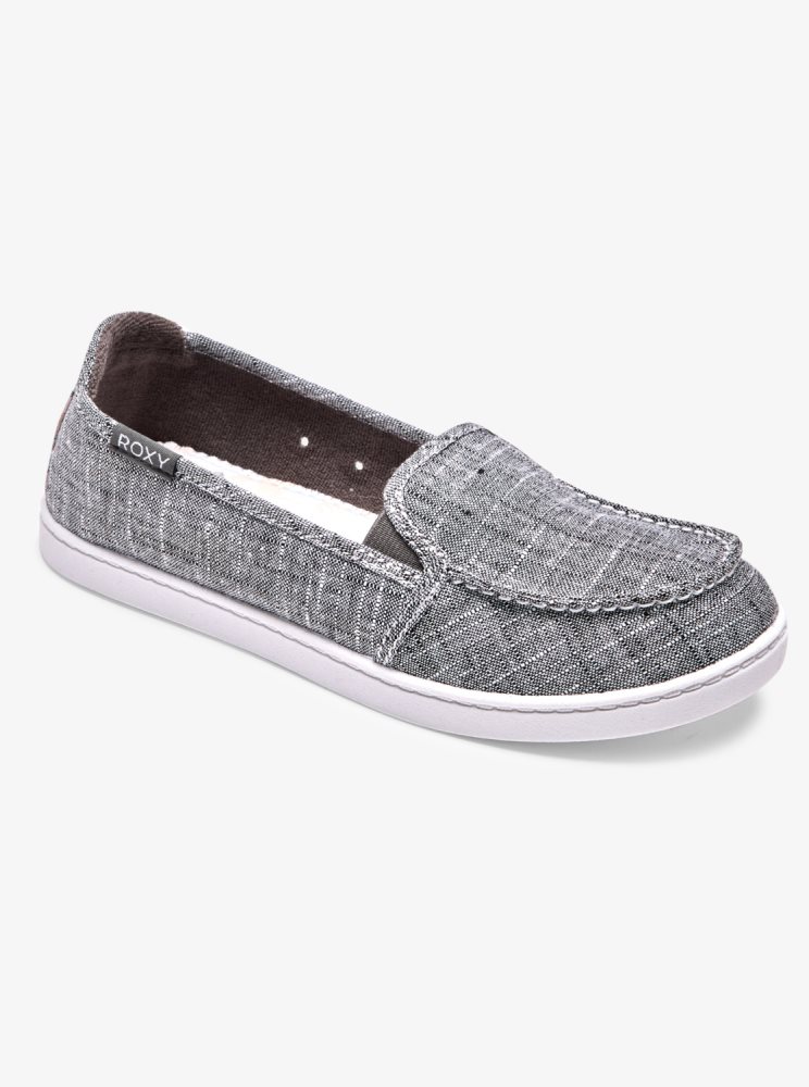 Slip On Roxy Minnow Noir Lavage Femme | NUI-90286828