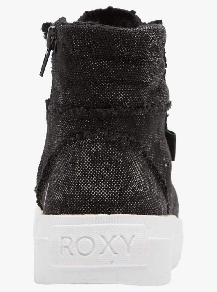 Basket Roxy Rae Mid-Top Noir Femme | KBZ-41725281