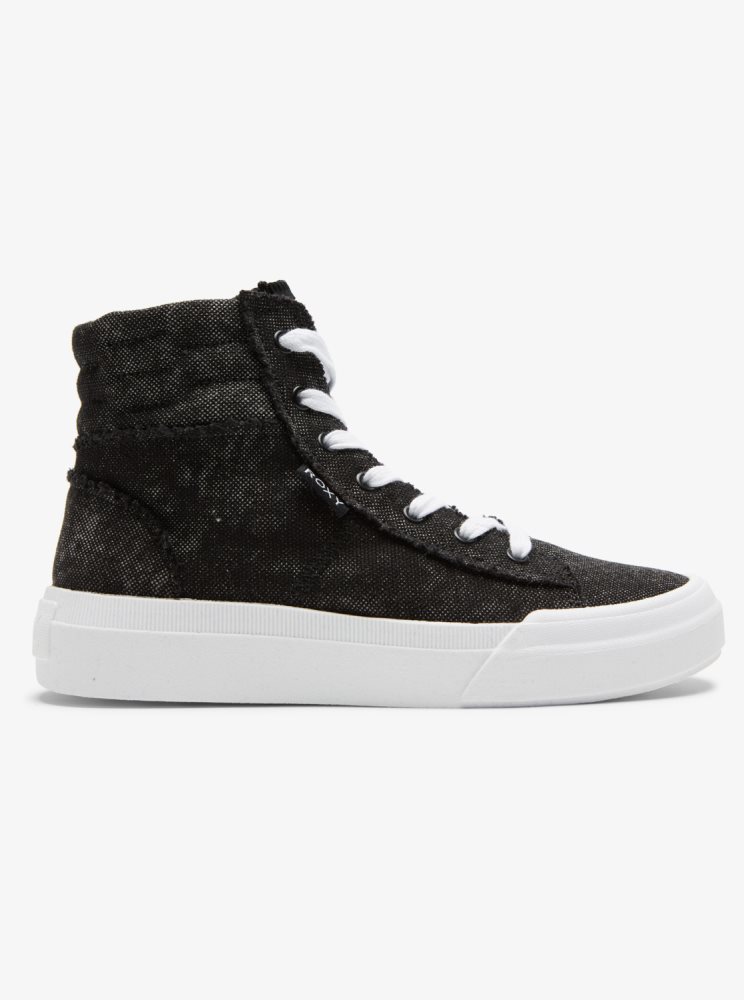 Basket Roxy Rae Mid-Top Noir Femme | KBZ-41725281