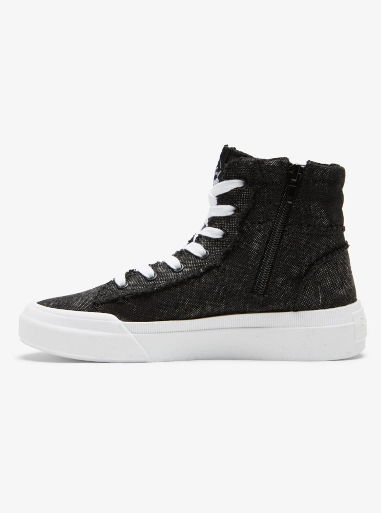 Basket Roxy Rae Mid-Top Noir Femme | KBZ-41725281