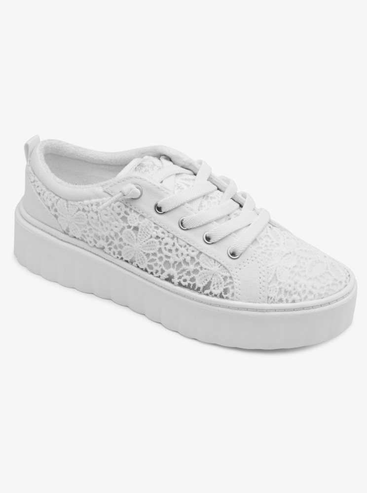 Slip On Roxy Sheilahh Grise Blanche Femme | GNF-61864810