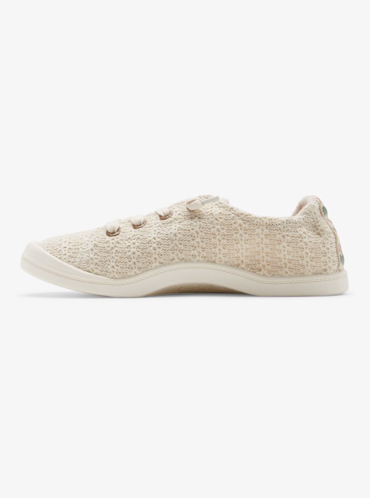 Basket Roxy Bayshore Marron Blanche Femme | YBZ-29496050