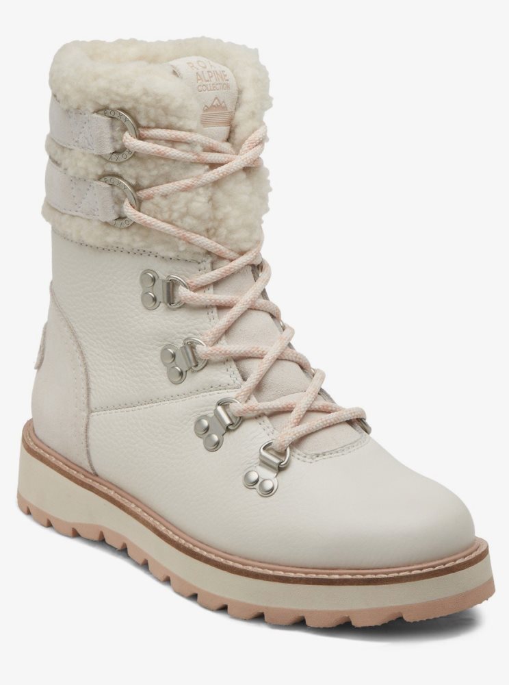 Bottes Roxy Brandi Dentelle-Up Blanche Femme | JNF-61161407