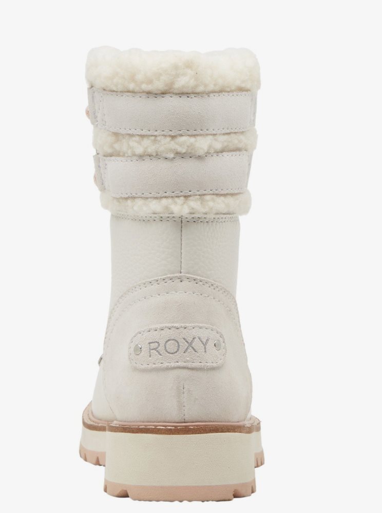 Bottes Roxy Brandi Dentelle-Up Blanche Femme | JNF-61161407