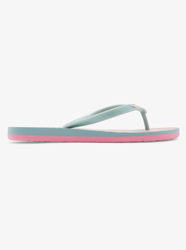 Tong Roxy Tahiti Vert Olive Femme | XOY-14979033