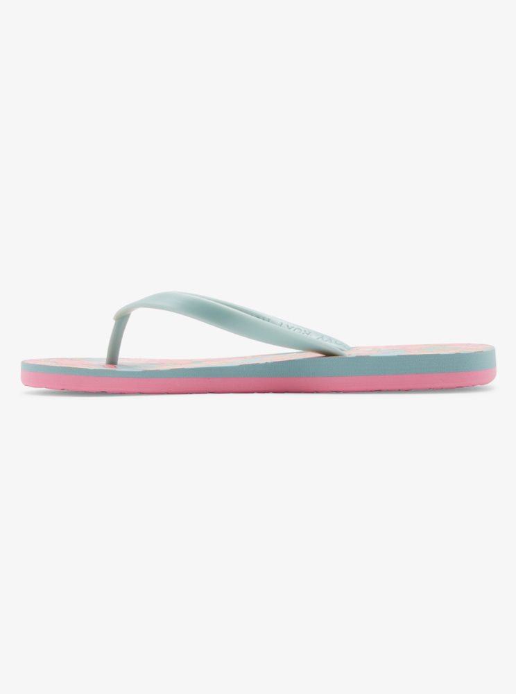 Tong Roxy Tahiti Vert Olive Femme | XOY-14979033