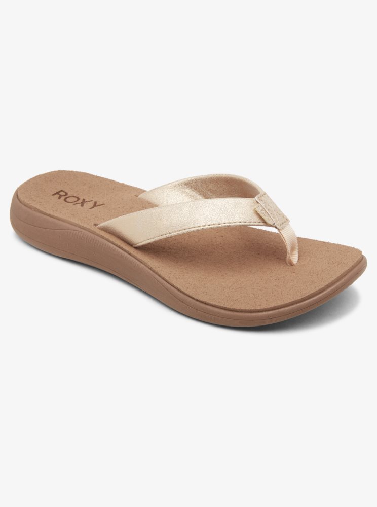 Sandales Roxy Lizzie Marron Femme | EXE-21886712