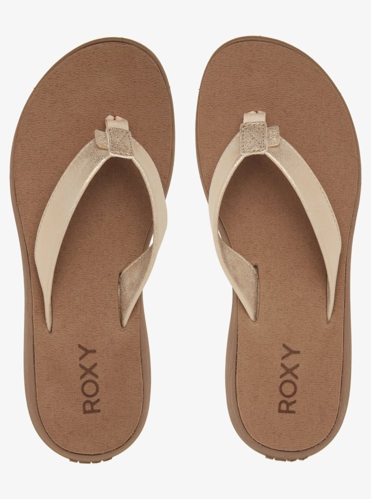 Sandales Roxy Lizzie Marron Femme | EXE-21886712