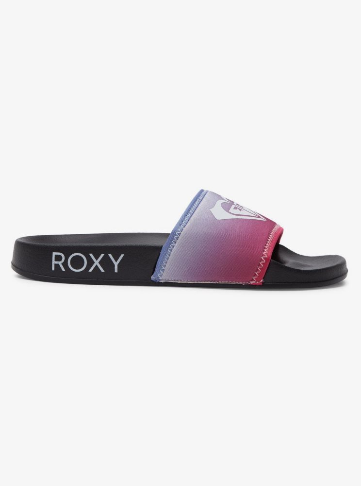 Sandales Roxy Slippy Neo Claquette Noir Femme | YLU-71377645