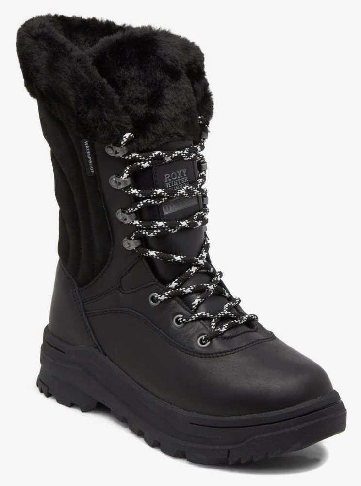 Bottes Roxy Kaori Dentelle-Up Noir Femme | JWQ-15454517