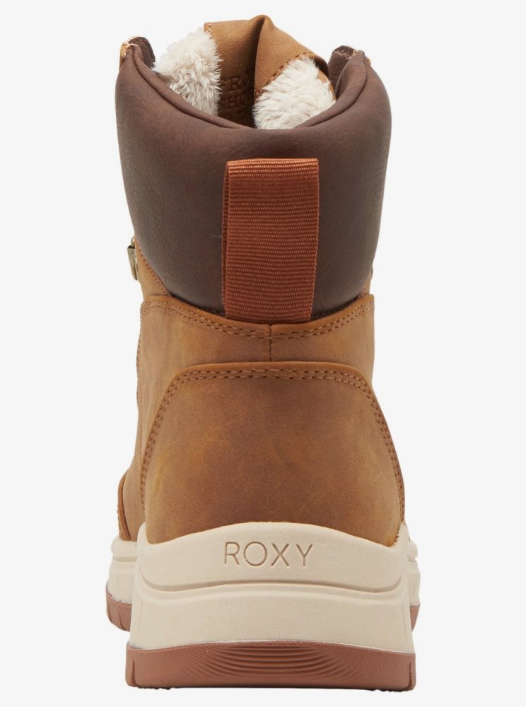 Bottes Roxy Karmel Dentelle-Up Marron Femme | SOV-41591965