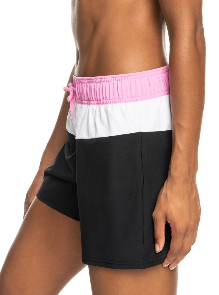 Shorts De Bain Roxy Sea Active Grise Foncé Femme | JCP-91825503