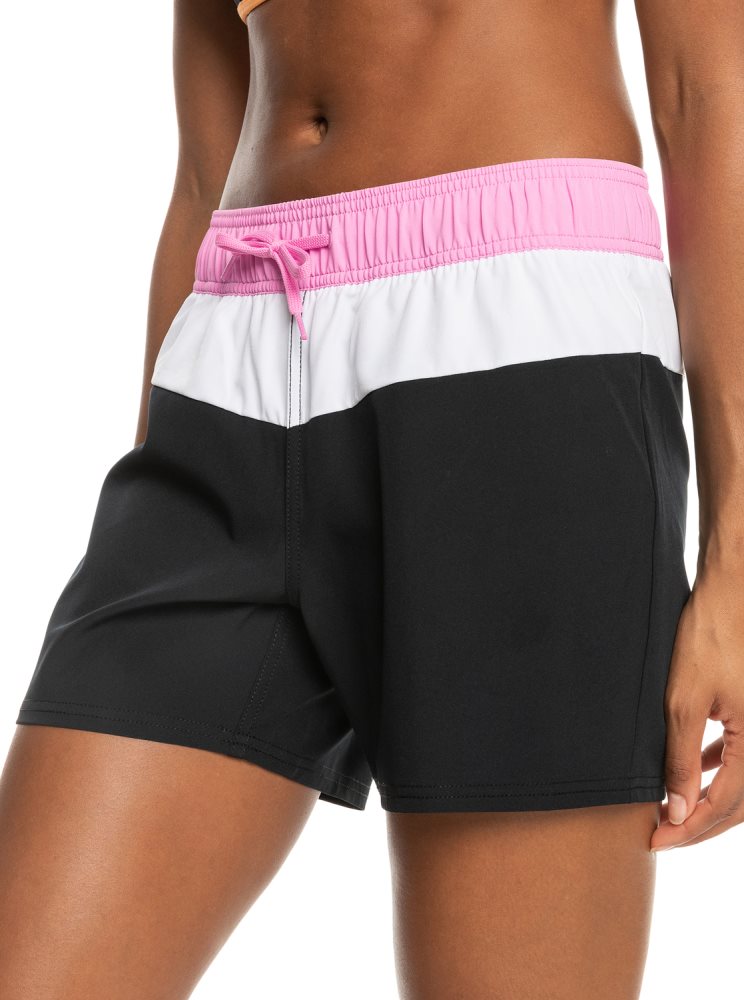 Shorts De Bain Roxy Sea Active Grise Foncé Femme | JCP-91825503