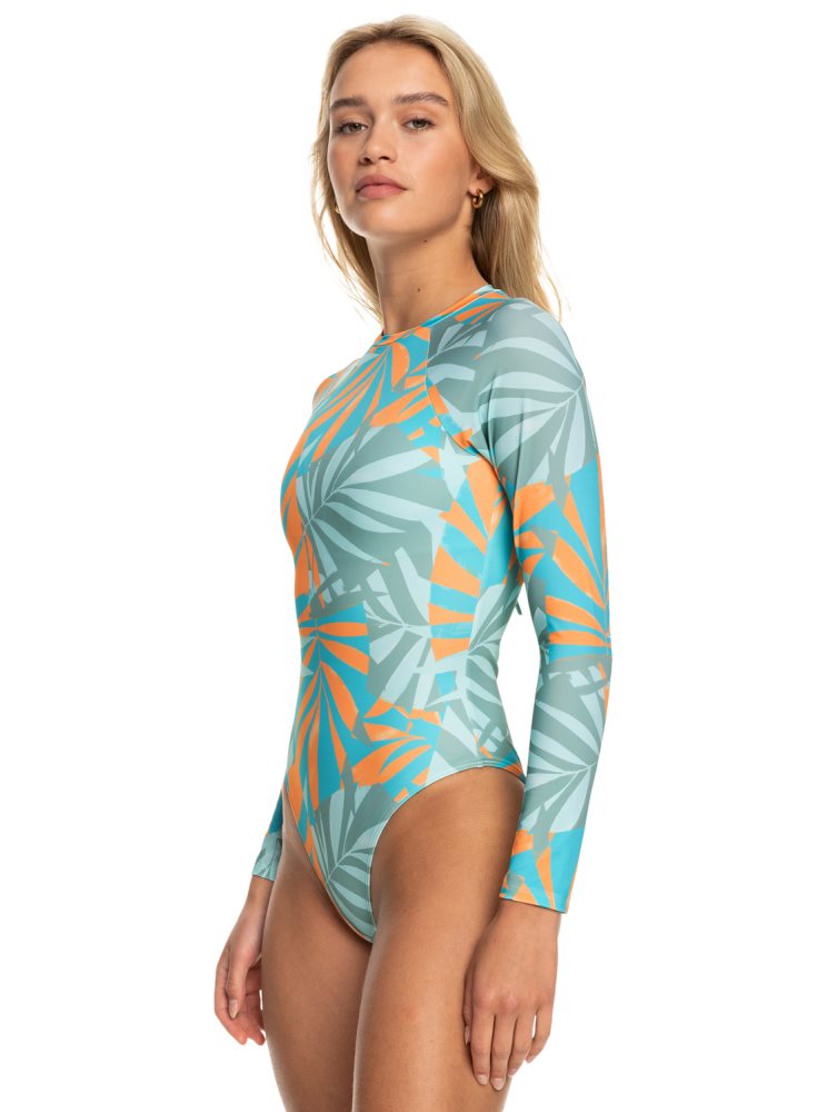 Maillots De Bain Roxy Pro The Overhead Long Sleeve Bleu Femme | VEP-50278759