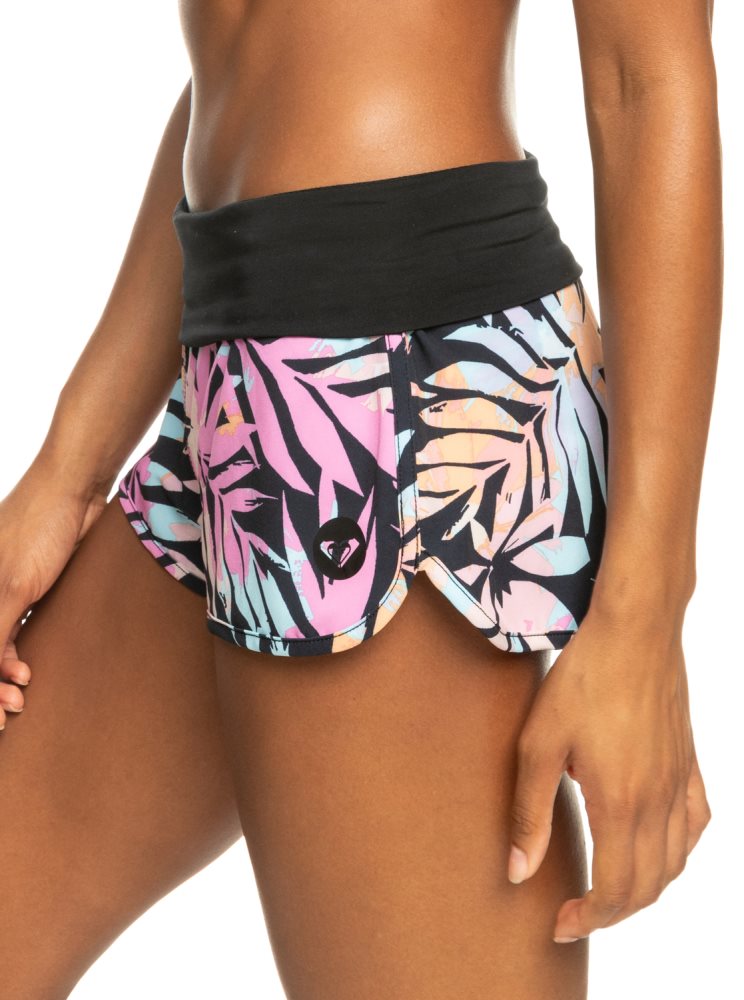 Shorts De Bain Roxy Endless Summer Active Grise Foncé Vert Femme | QOI-69538090