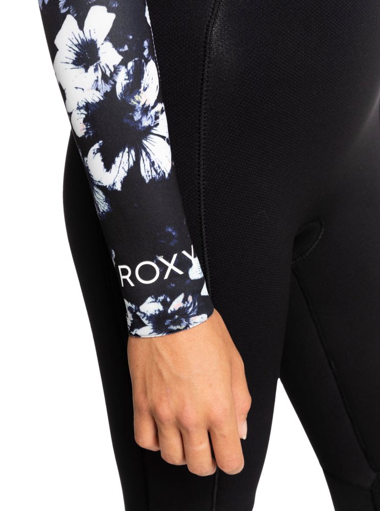 Combinaison En Néoprène Roxy 3/2mm Elite Chest Zip Noir Femme | NCK-71021225