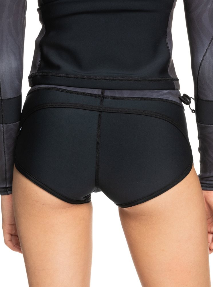 Shorts De Bain Roxy 1mm Syncro Noir Femme | BPE-40502137