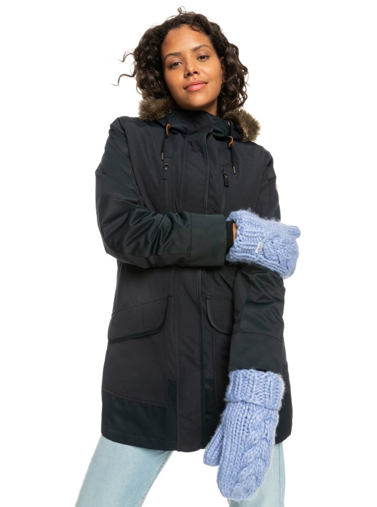 Gants Ski Roxy D'hiver Mittens Bleu Femme | TMD-96161732