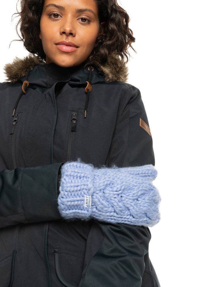 Gants Ski Roxy D'hiver Mittens Bleu Femme | TMD-96161732