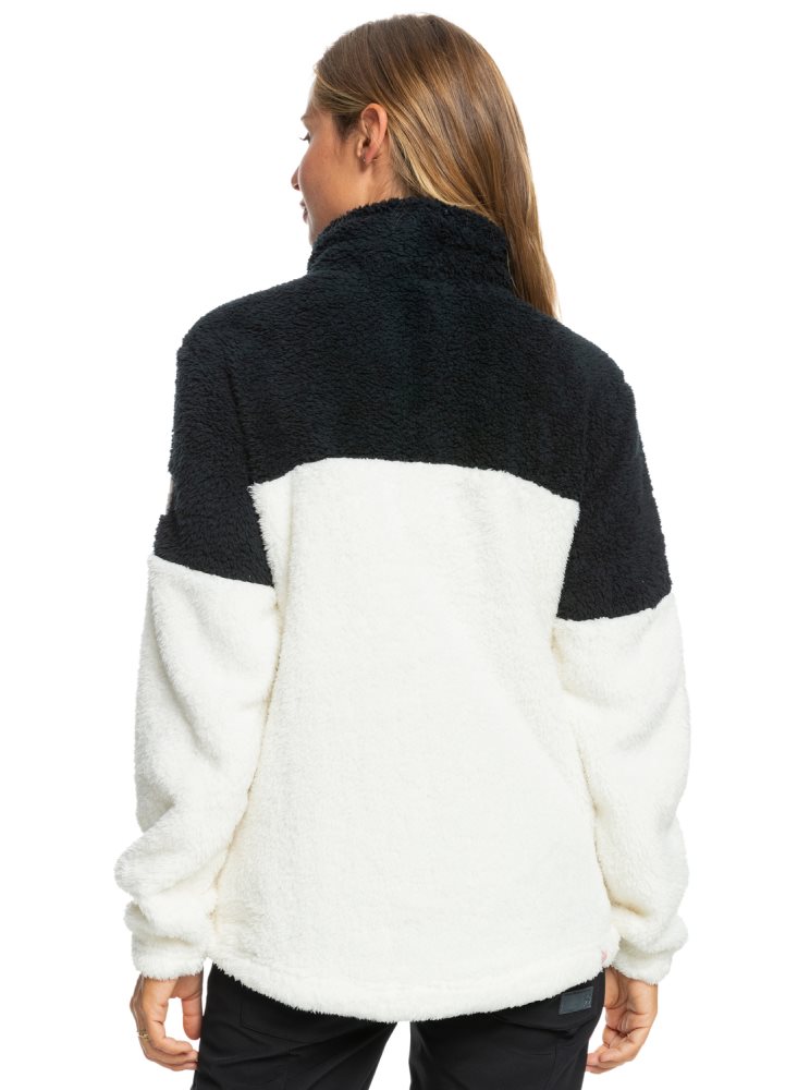 Vestes Roxy Alabama Sherpa Pullover Blanche Femme | EJY-59232206