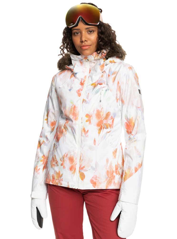 Veste De Ski Roxy Jet Ski Premium Insulated Blanche Femme | XCH-80668828