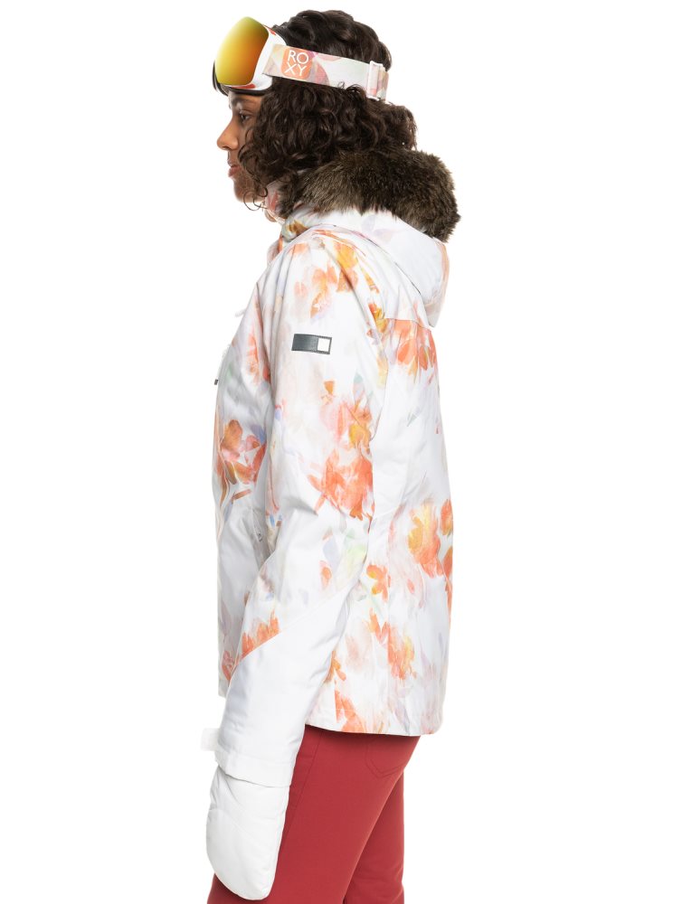 Veste De Ski Roxy Jet Ski Premium Insulated Blanche Femme | XCH-80668828