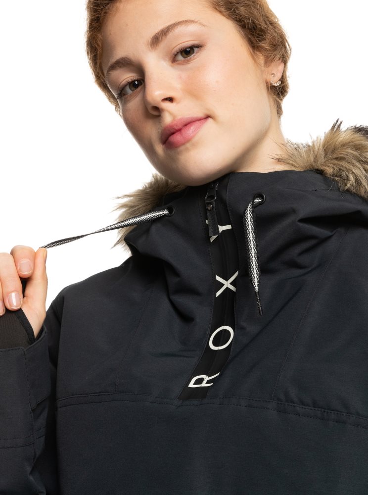 Veste De Ski Roxy Shelter Insulated Noir Femme | CJJ-02486493