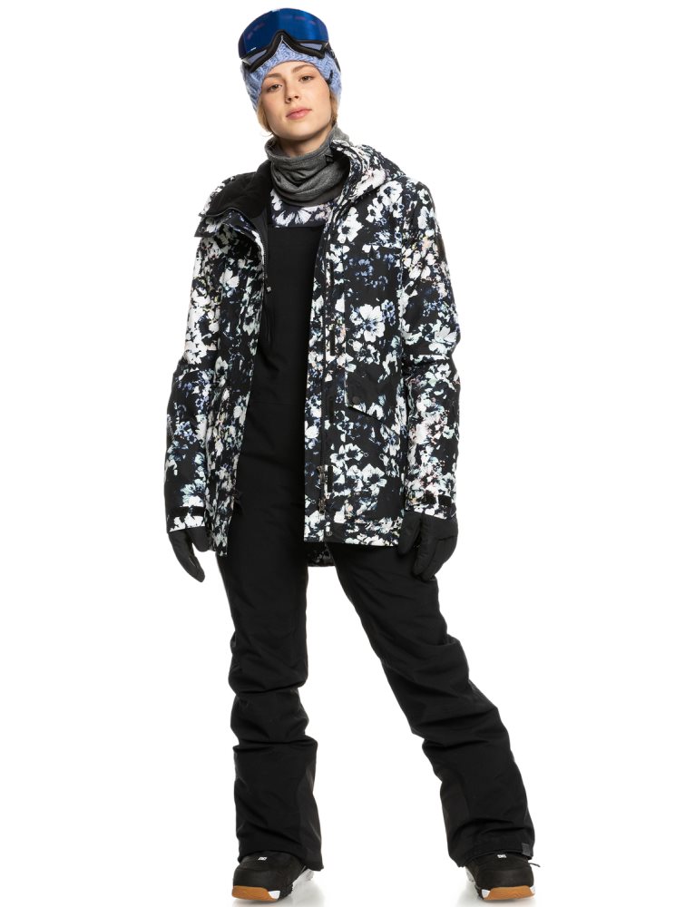 Veste De Ski Roxy GORE-TEX? Glade Printed Insulated Noir Femme | FES-78711603