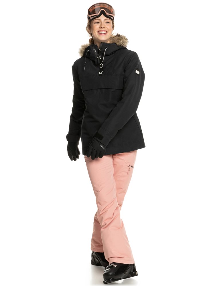 Veste De Ski Roxy Shelter Insulated Noir Femme | CJJ-02486493