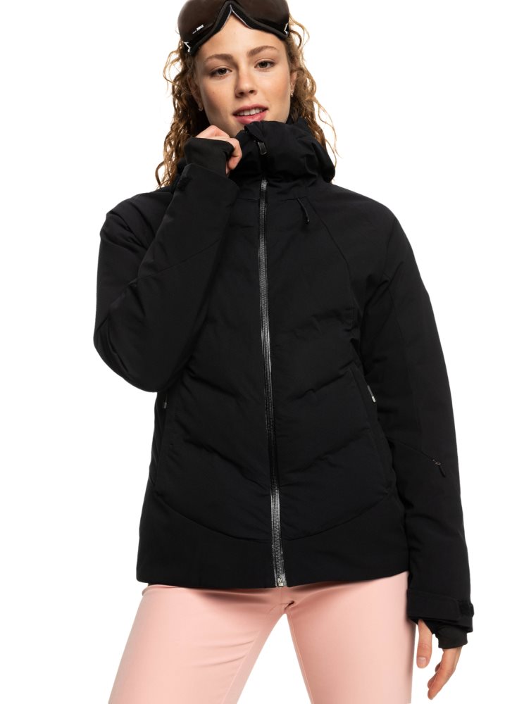 Veste De Ski Roxy Dusk WarmLink Insulated Noir Femme | QAY-04662280