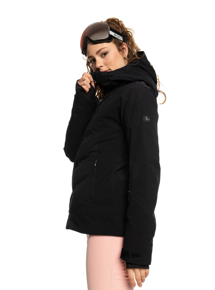 Veste De Ski Roxy Dusk WarmLink Insulated Noir Femme | QAY-04662280