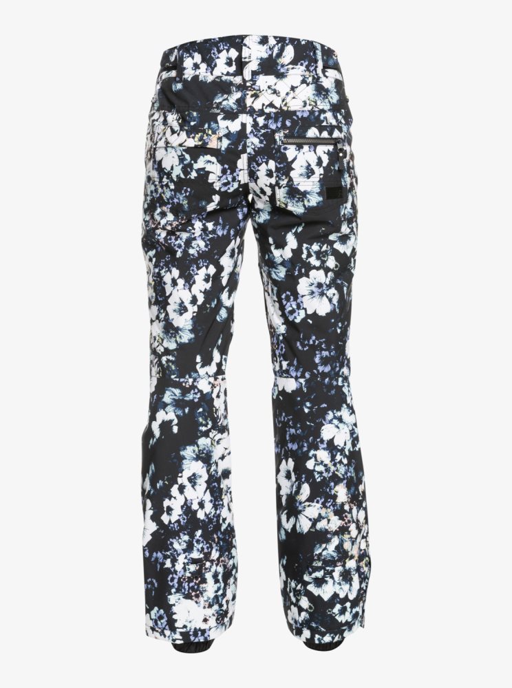 Pantalon Ski Roxy Nadia Printed Insulated Noir Femme | IJS-87325397