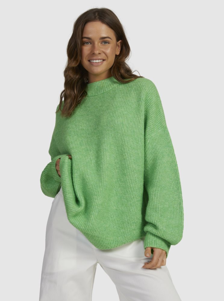 Chandails Roxy Little Dume Oversized Vert Femme | KYZ-35485984